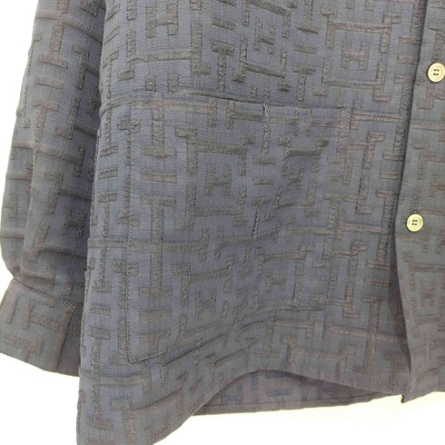 ジャーナルスタンダード JOURNAL STANDARD 2023SS 総柄オープンカラーシャツ Swell UP ジャガードCPO シャツジャケット メンズ JPN:M