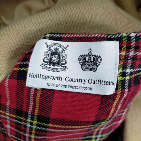 ホリングワースカントリーアウトフィッターズ Hollingworth Country Outfitters UK製 Harrington Jacket 裏地チェック スイングトップ メンズ JPN:L