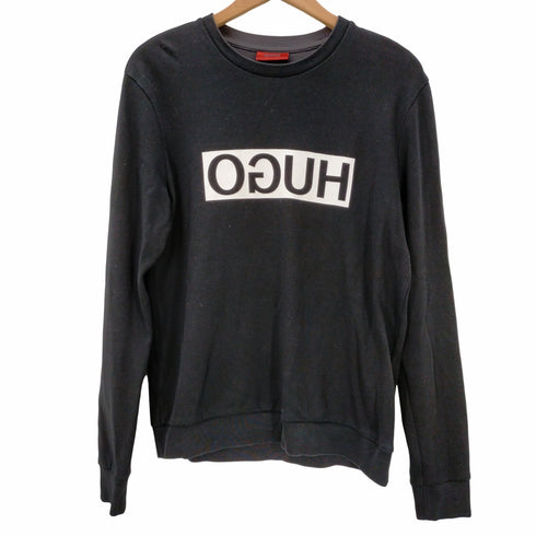 ヒューゴボス HUGO BOSS ロゴ反転プリント スウェット メンズ import:S