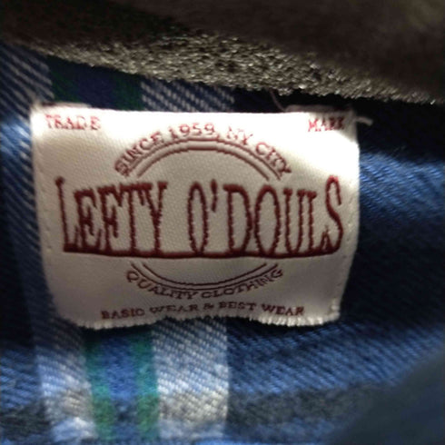 レフティーオードールズ Lefty Odouls ボタンダウンフランネルチェックシャツ メンズ JPN:L