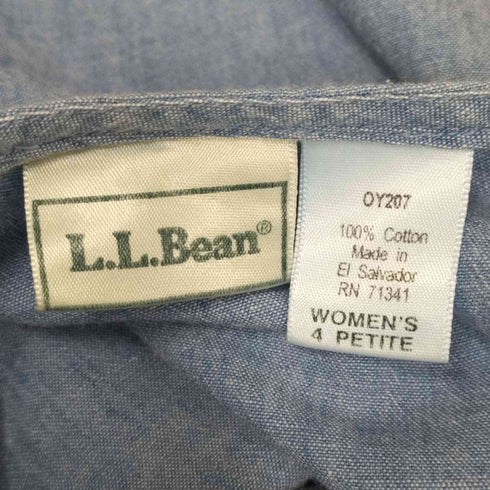 エルエルビーン L.L.Bean シャンブレー ノースリーブワンピース レディース 4 PITITE