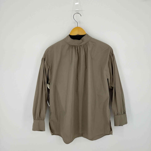 メーカーズシャツカマクラ Makers Shirt 鎌倉 ハイゲージノーカラープレーンシャツ レディース FREE