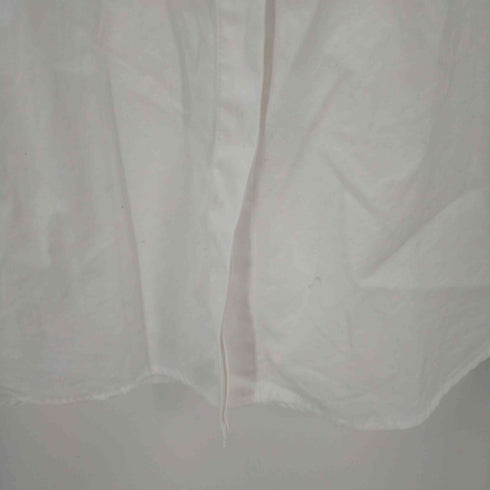 メーカーズシャツカマクラ Makers Shirt 鎌倉 フリル切替ノーカラーシャツ レディース DE:40