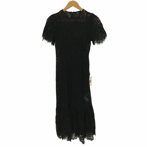 ザラ ZARA シアレース S/S マキシ ワンピース レディース import:S