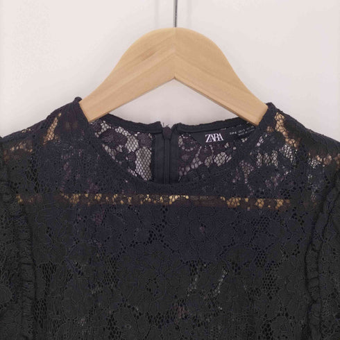 ザラ ZARA シアレース S/S マキシ ワンピース レディース import:S