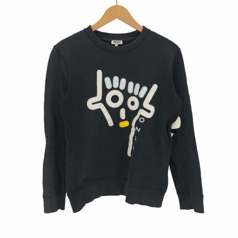 ケンゾー KENZO フェイス プリント クルーネック スウェット レディース JPN:XS