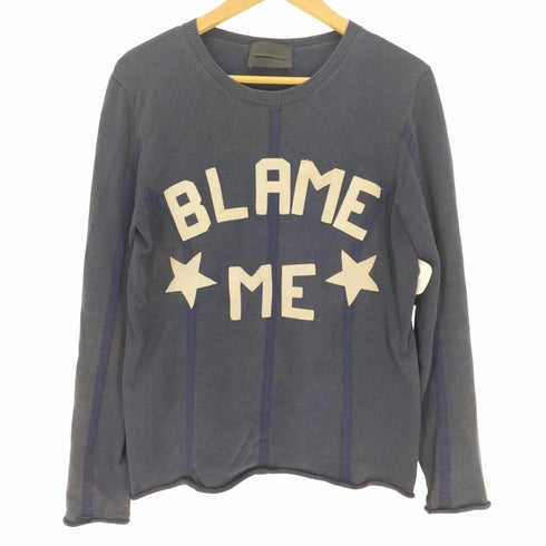 ディーゼルブラックゴールド DIESEL BLACK GOLD BLAME ME パッチ クルーネック ニット メンズ import:S