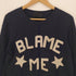 ディーゼルブラックゴールド DIESEL BLACK GOLD BLAME ME パッチ クルーネック ニット メンズ import:S