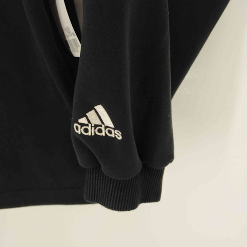 アディダス adidas デサント製 山型タグ ロゴ刺繍トラックジャケット メンズ M-L