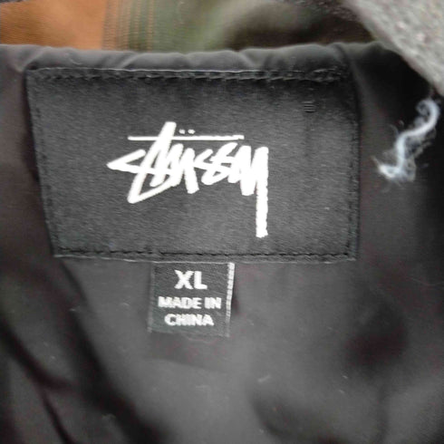 ステューシー Stussy ロゴ刺繍チェックコーチジャケット メンズ JPN:XL