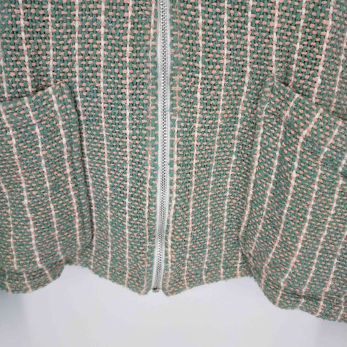 コムデギャルソンオム COMME des GARCONS HOMME 90S AD1997 ジップアップ ツイードニットジャケット メンズ