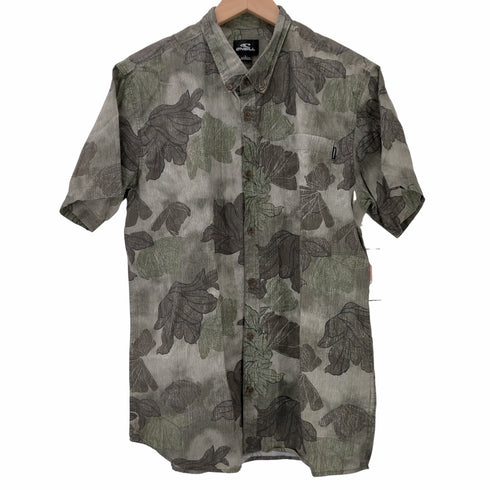 オニール ONEILL MODERN FIT リーフパターン アロハシャツ メンズ import:L