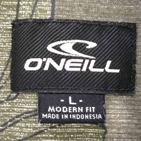 オニール ONEILL MODERN FIT リーフパターン アロハシャツ メンズ import:L