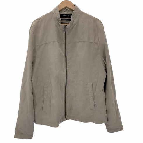 ザラマン ZARA MAN フェイクスウェード スタンドカラージャケット メンズ