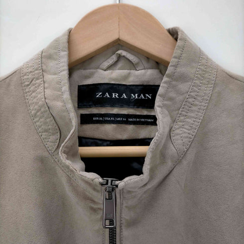 ザラマン ZARA MAN フェイクスウェード スタンドカラージャケット メンズ
