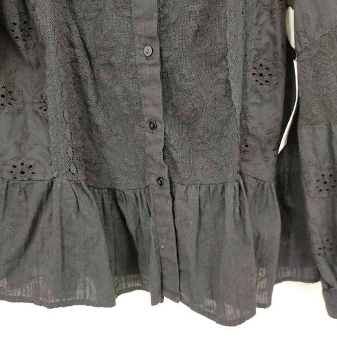 ザラ ZARA レースコンビ シャツブラウス レディース XS
