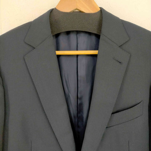 エルメネジルドゼニア ERMENEGILDO ZEGNA チェコ製 MULTISEASON 総裏 開き見せ サイドベンツ 2Bウールテーラードジャケット メンズ EUR:48