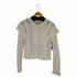 ザラ ZARA RUFFLED POINTELLE KNIT CARDIGAN レディース import:L