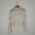 ザラ ZARA RUFFLED POINTELLE KNIT CARDIGAN レディース import:L