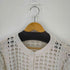 ザラ ZARA RUFFLED POINTELLE KNIT CARDIGAN レディース import:L
