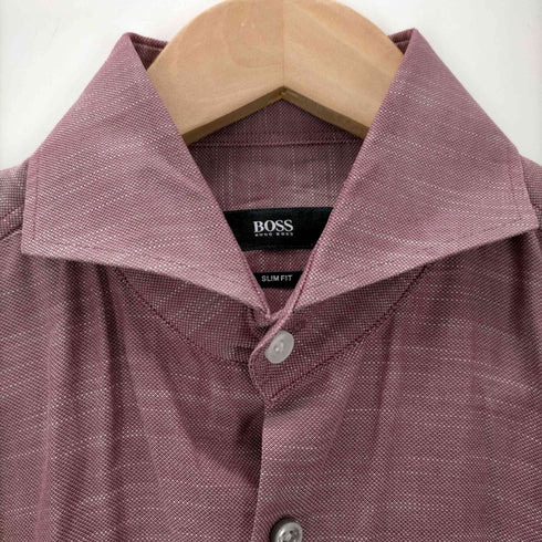 ヒューゴボス HUGO BOSS SLIM FIT ウィングカラー 長袖シャツ メンズ US:38