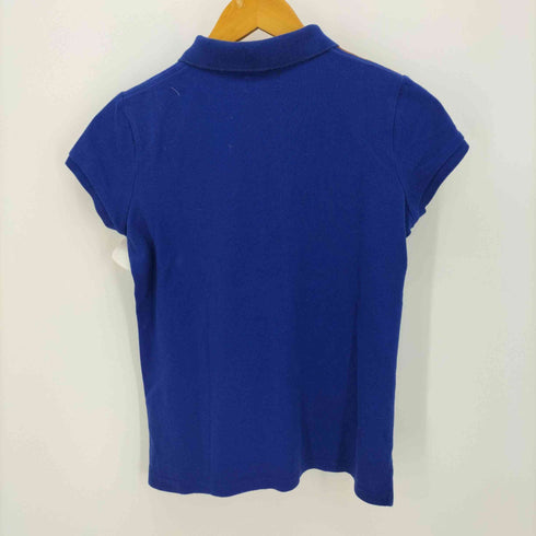ポロラルフローレン POLO RALPH LAUREN フェイクスエード パッチ ロゴ刺繍 S/S ポロシャツ レディース XL
