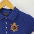 ポロラルフローレン POLO RALPH LAUREN フェイクスエード パッチ ロゴ刺繍 S/S ポロシャツ レディース XL
