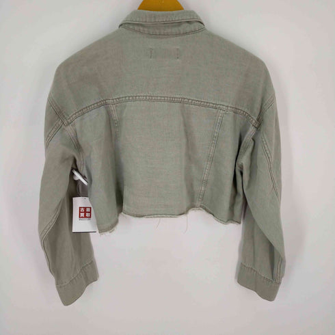 アズールバイマウジー AZUL by moussy SHERBET COLOR DENIM JACKET クロップドデニムジャケット レディース import:S