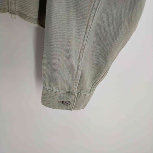 アズールバイマウジー AZUL by moussy SHERBET COLOR DENIM JACKET クロップドデニムジャケット レディース import:S