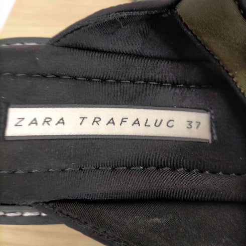 ザラ ZARA ウェッジソールクロスデザイン厚底サンダル レディース JPN:37
