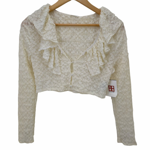 リリーブラウン Lily Brown フリルレースラッフルカラーブラウス レディース ONE SIZE
