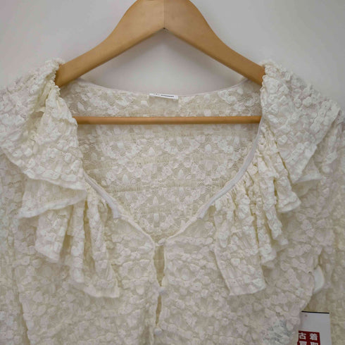 リリーブラウン Lily Brown フリルレースラッフルカラーブラウス レディース ONE SIZE