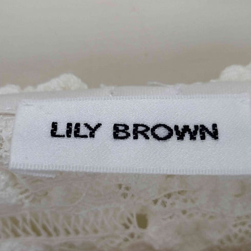 リリーブラウン Lily Brown フリルレースラッフルカラーブラウス レディース ONE SIZE