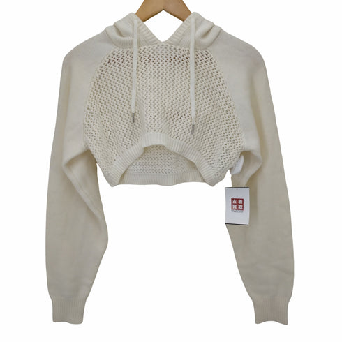 ACLENT アクレント Short crochet knit hoodie レディース FREE