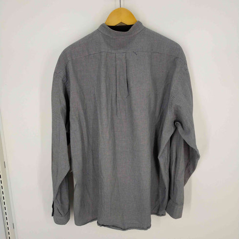 ラルフローレン RALPH LAUREN 千鳥格子バンドカラーL/S シャツ スモールポニー刺繍 メンズ import:L