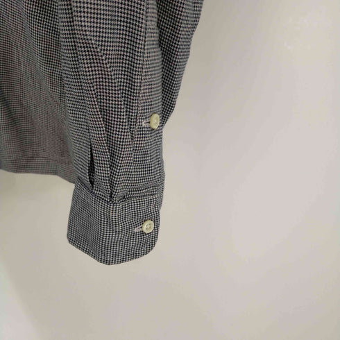 ラルフローレン RALPH LAUREN 千鳥格子バンドカラーL/S シャツ スモールポニー刺繍 メンズ import:L