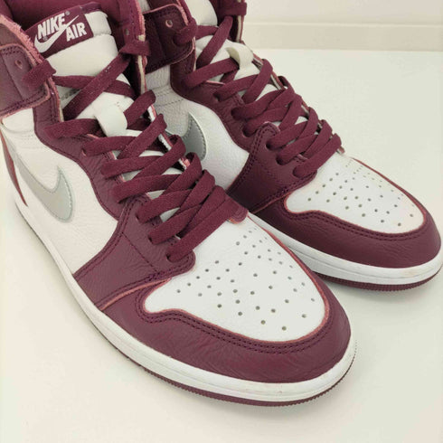 ナイキ NIKE 2021AW AIR JORDAN 1 RETRO HIGH OG BORDEAUX/METALLIC SILVER-WHITE メンズ JPN:28