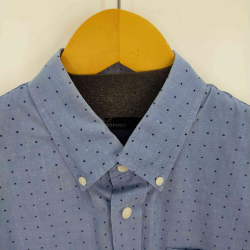 フレッドペリー FRED PERRY ドット柄ロゴ刺繍ポケット半袖シャツ メンズ JPN:M