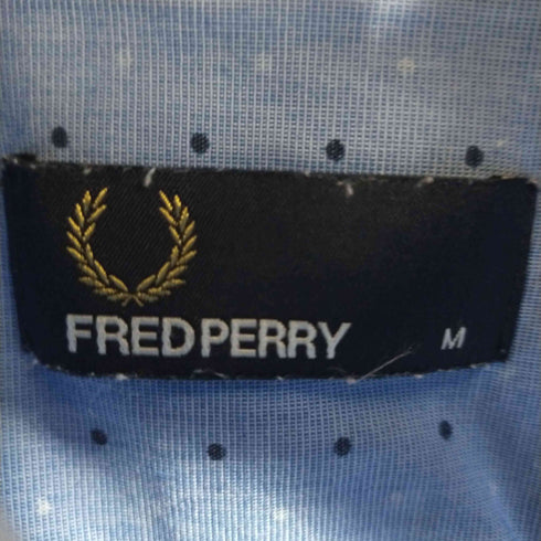 フレッドペリー FRED PERRY ドット柄ロゴ刺繍ポケット半袖シャツ メンズ JPN:M