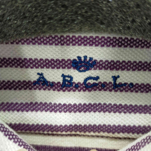 A.B.C.L. laboratorio ストライプS/Sポロシャツ メンズ JPN:L