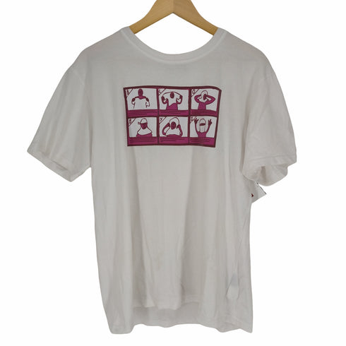 BLOBYS フロントプリントクルーネックTシャツ メンズ JPN:M