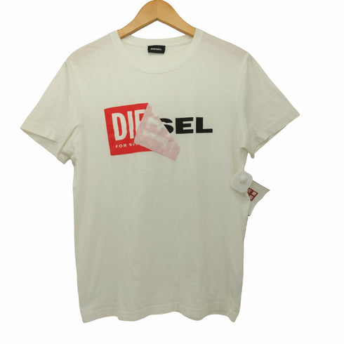ディーゼル DIESEL 剥がれロゴ クルーネックTシャツ メンズ import:S