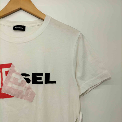 ディーゼル DIESEL 剥がれロゴ クルーネックTシャツ メンズ import:S