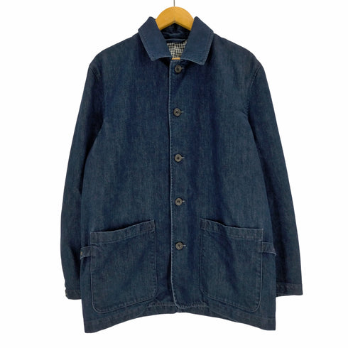 BERT PULITZER 日本製 裏地ギンガムチェック デニムカバーオール メンズ import:M