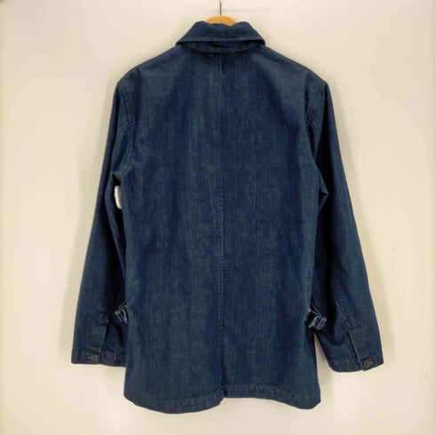 BERT PULITZER 日本製 裏地ギンガムチェック デニムカバーオール メンズ import:M