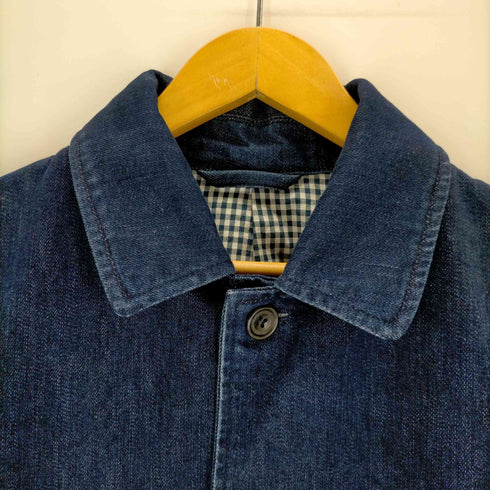 BERT PULITZER 日本製 裏地ギンガムチェック デニムカバーオール メンズ import:M