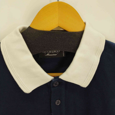 ヴィクターアンドロルフムッシュー VIKTOR&ROLF MONSIEUR ワンポイントパッチ切替ポロシャツ メンズ JPN:S