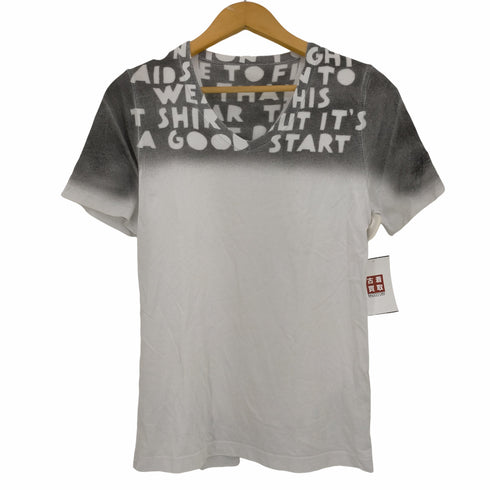 メゾンマルタンマルジェラ Maison Martin Margiela AIDS T-shirt エイズTシャツ Vネック半袖カットソー メンズ import:S