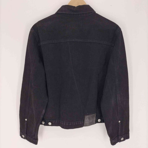 ポロジーンズカンパニーラルフローレン POLO JEANS COMPANY RALPH LAUREN CLASSIC JACKET 2nd 型 ブラックデニム トラッカージャケット メンズ import:L