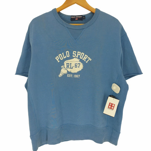 ポロスポーツラルフローレン POLO SPORT RALPH LAUREN 前V ガゼット ウィングフット プリント スウェット Tシャツ メンズ LL